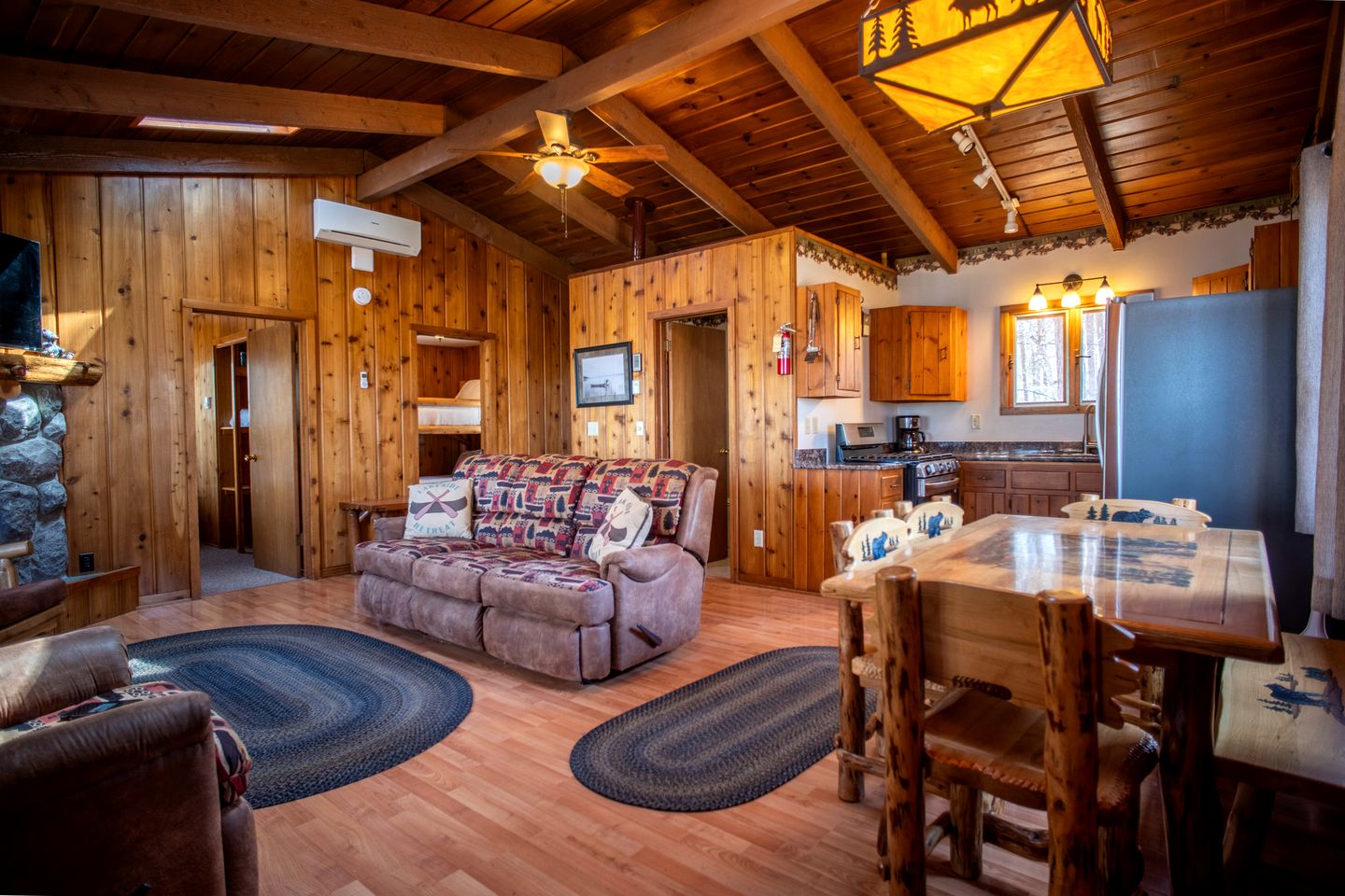 Spacious Lakeview Cabin with Large Deck & Rock Fireplace Near Babbitt, Minnesota
