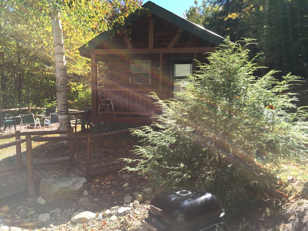 Spacious Log Cabin Rental near South Pond Lake, Maine