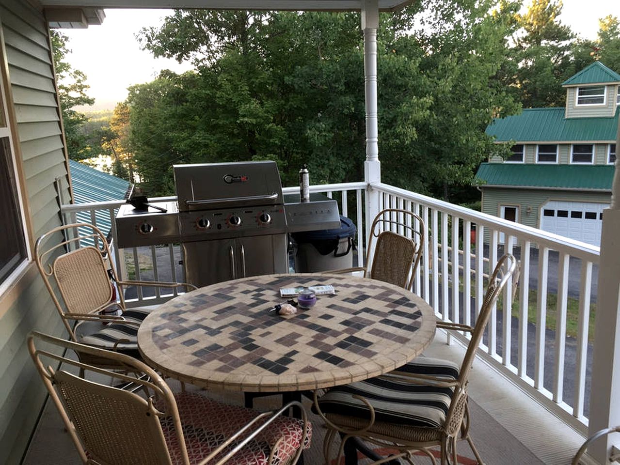 Spacious Log Cabin Rental near South Pond Lake, Maine