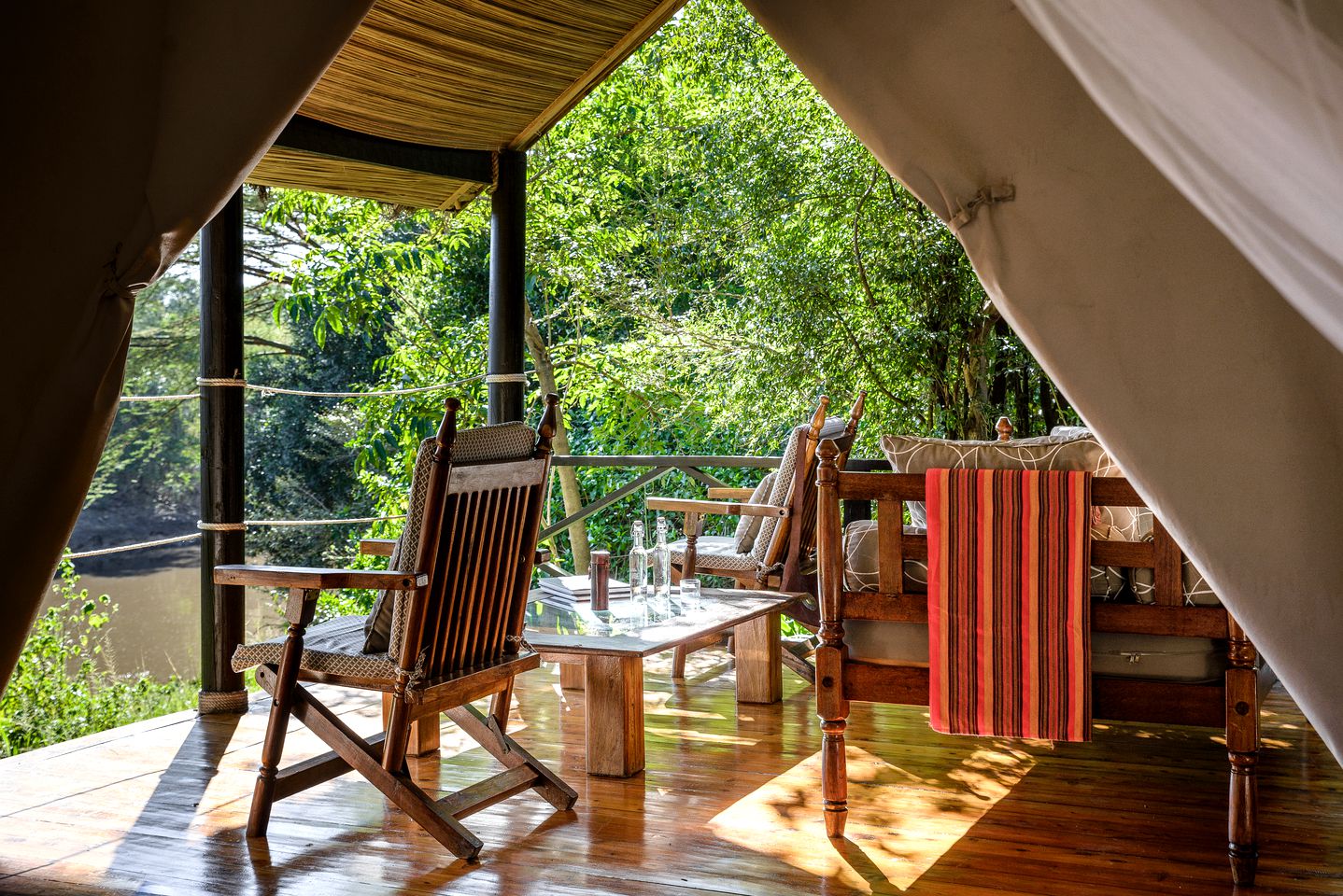 Spacious Luxury Tents by Maasai River, Kenya