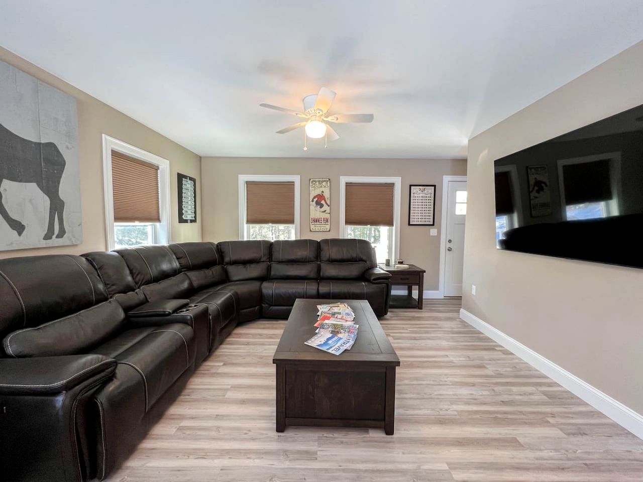 Spacious Modern Cottage with Fire Pit in Bridgton, Maine