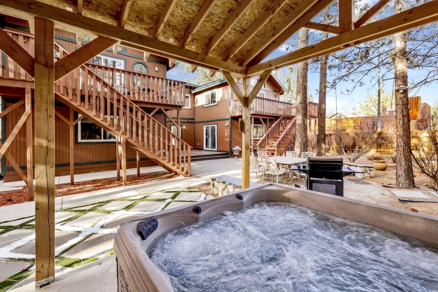 Spacious Mountain Cabin with Hot Tub, Sauna & Play Area Near Big Bear Lake, California