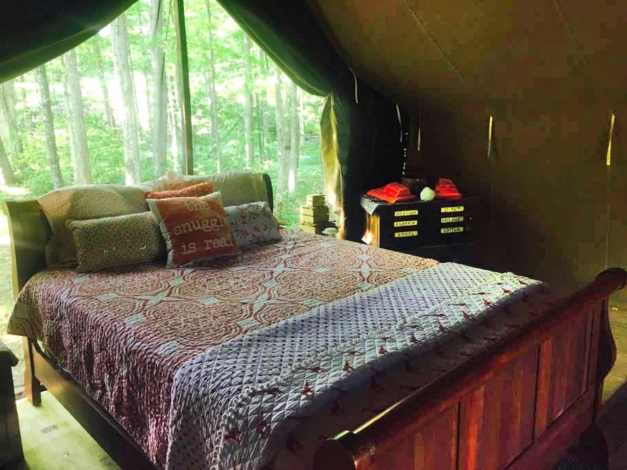 Spacious Safari Tent for a Family Getaway in the Finger Lakes, New York