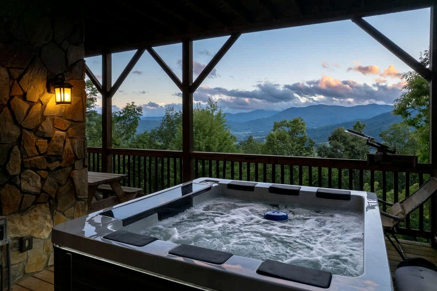 Spacious Smoky Mountain Cabin with Hot Tub & Game Room near Waynesville, NC