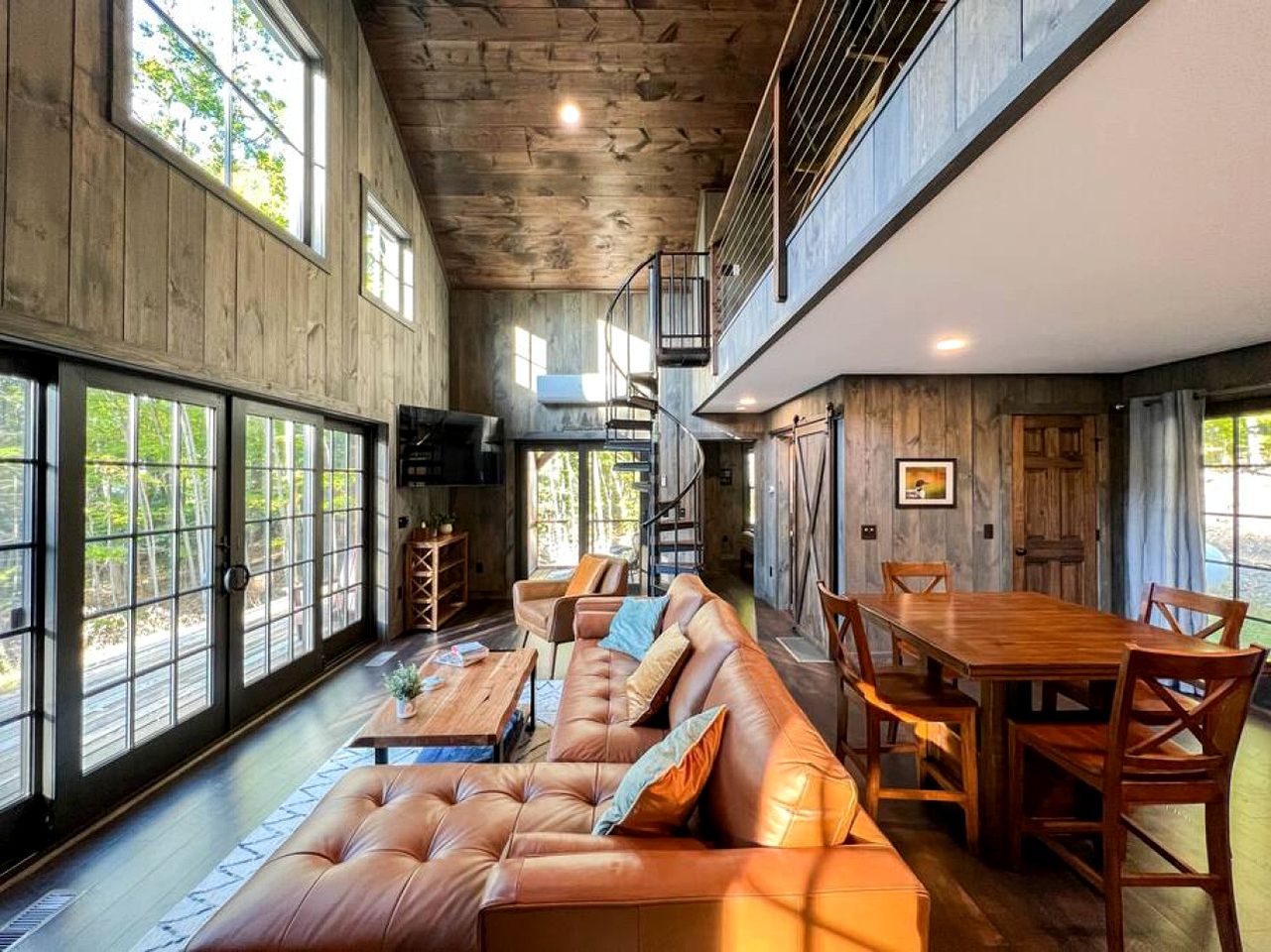 Spectacular Modern Barn Nestled in the Trees in Bridgton, Maine