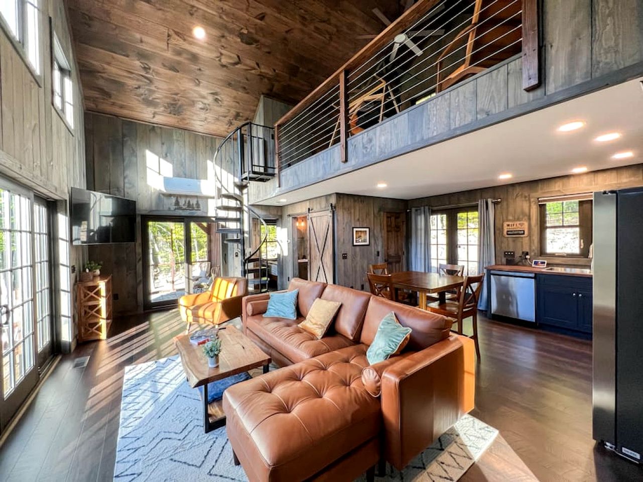 Spectacular Modern Barn Nestled in the Trees in Bridgton, Maine