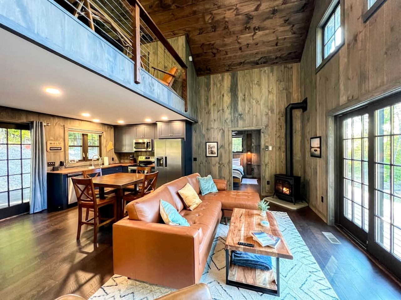 Spectacular Modern Barn Nestled in the Trees in Bridgton, Maine