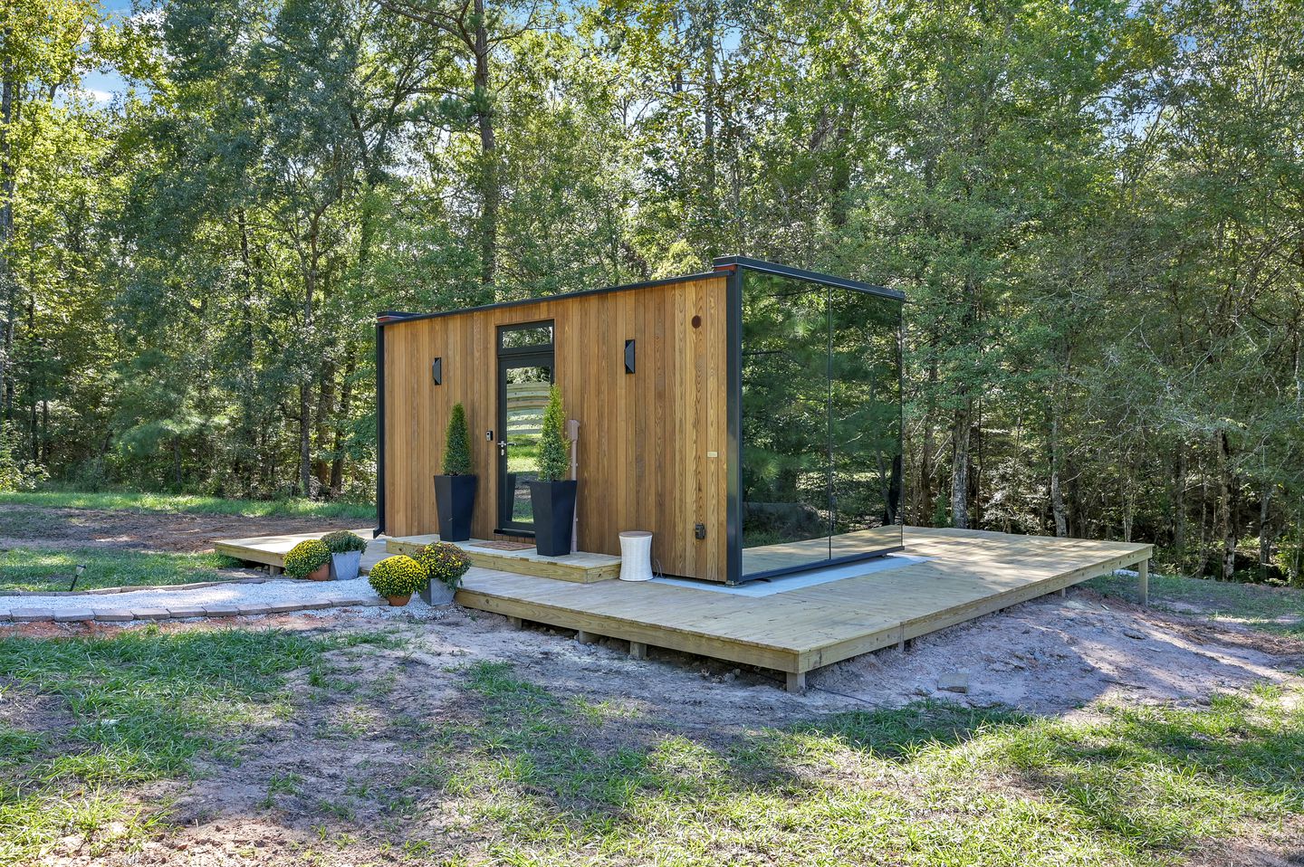 Spectacular Scenery Awaits: Modern Tiny House with Sauna in Coldspring, TX