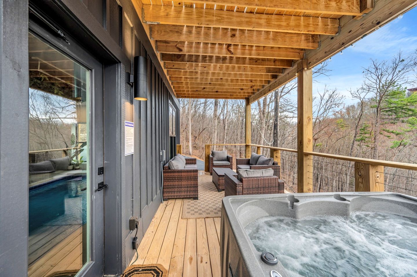 Incredible Chic Cabin with Indoor Pool, Spa and Outdoor Living Area in Tennessee