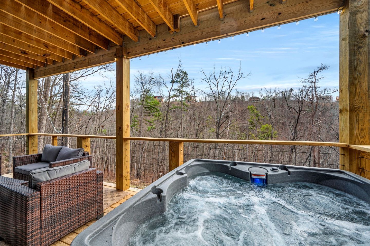 Incredible Chic Cabin with Indoor Pool, Spa and Outdoor Living Area in Tennessee
