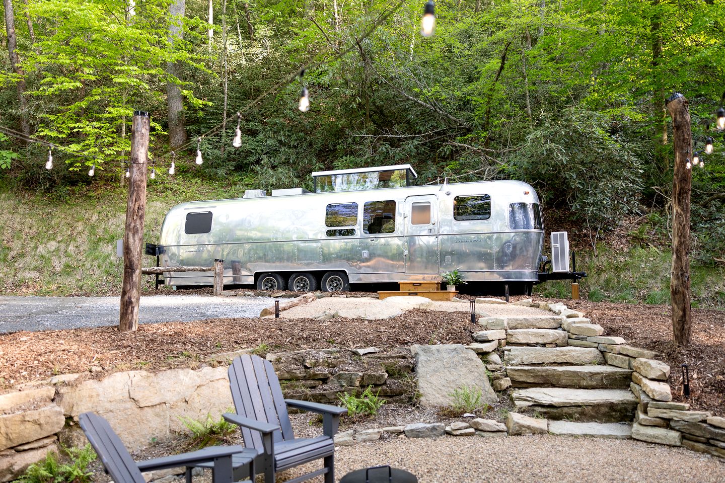 Splendid Airstream Beautifully Design in Pisgah Forest, North Carolina