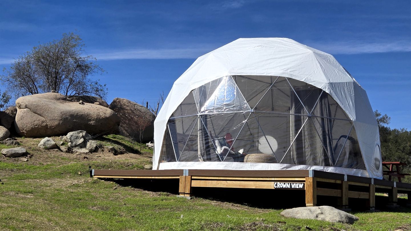 Enchanting Dome Escape – Unique 1BR Stay in Fallbrook, CA