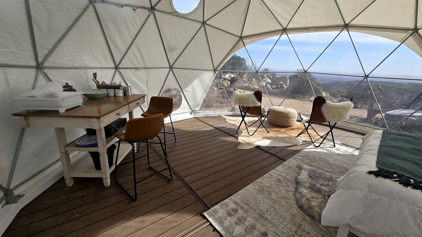 Enchanting Dome Escape – Unique 1BR Stay in Fallbrook, CA