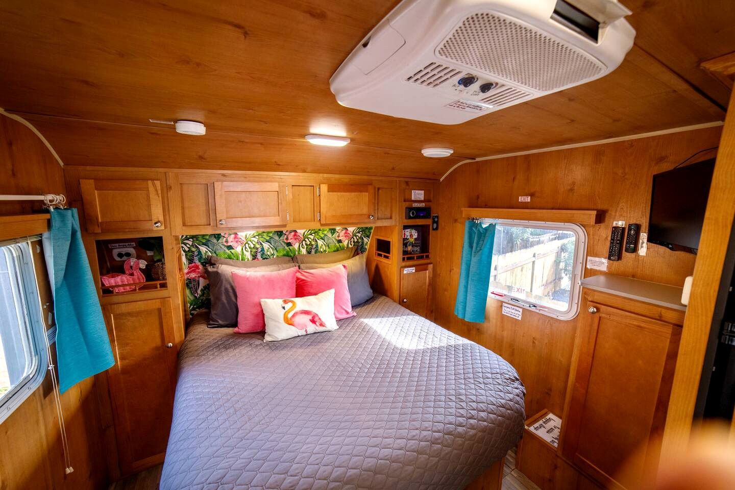 Vintage-Inspired Retro RV with Flamingo Theme Near Coast & Hiking Trails, El Cajon CA