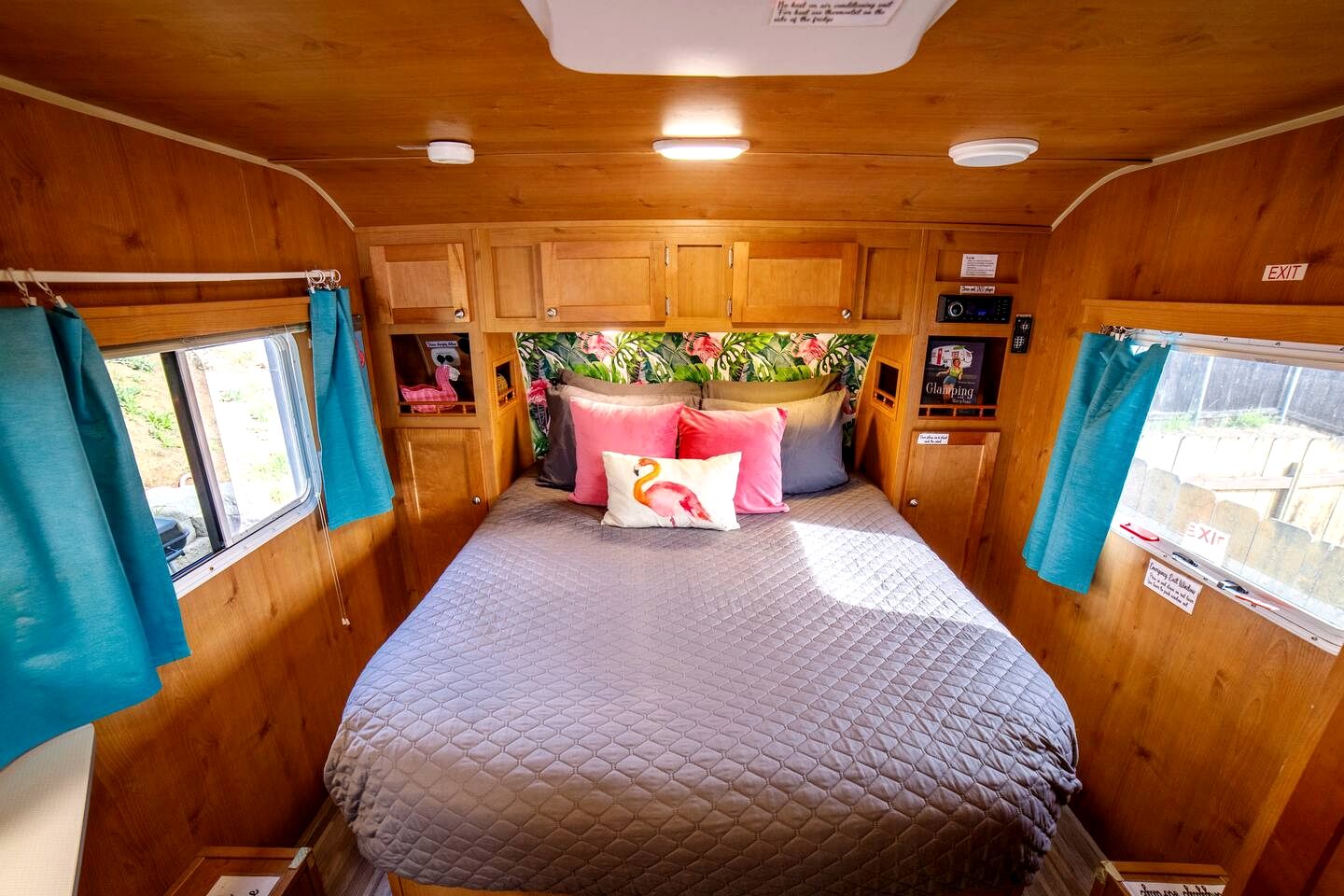 Vintage-Inspired Retro RV with Flamingo Theme Near Coast & Hiking Trails, El Cajon CA