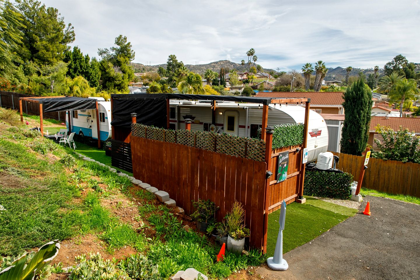 Vintage-Inspired Retro RV with Flamingo Theme Near Coast & Hiking Trails, El Cajon CA