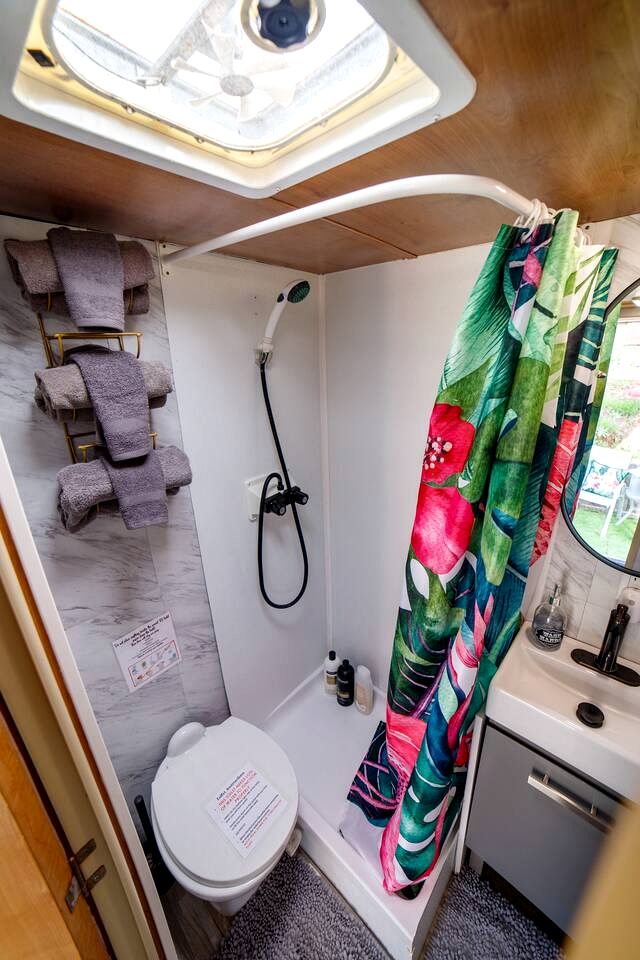 Vintage-Inspired Retro RV with Flamingo Theme Near Coast & Hiking Trails, El Cajon CA