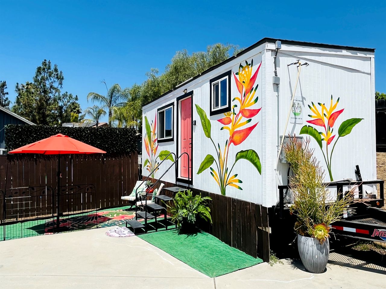Romantic Hillside Tiny House with Scenic Views & Private Patio Near San Diego, El Cajon CA