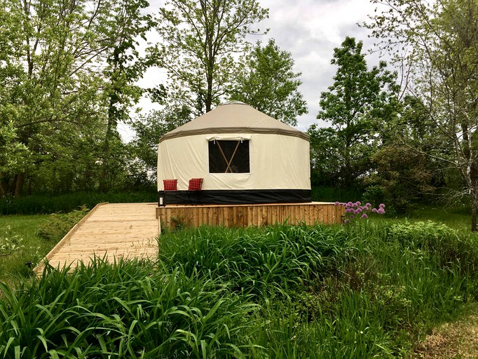 Yurt Camping near Cornwall, Ontario