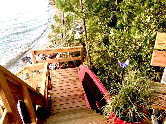 A-Frame Cabin on Lake Michigan with Beach Access near Charlevoix