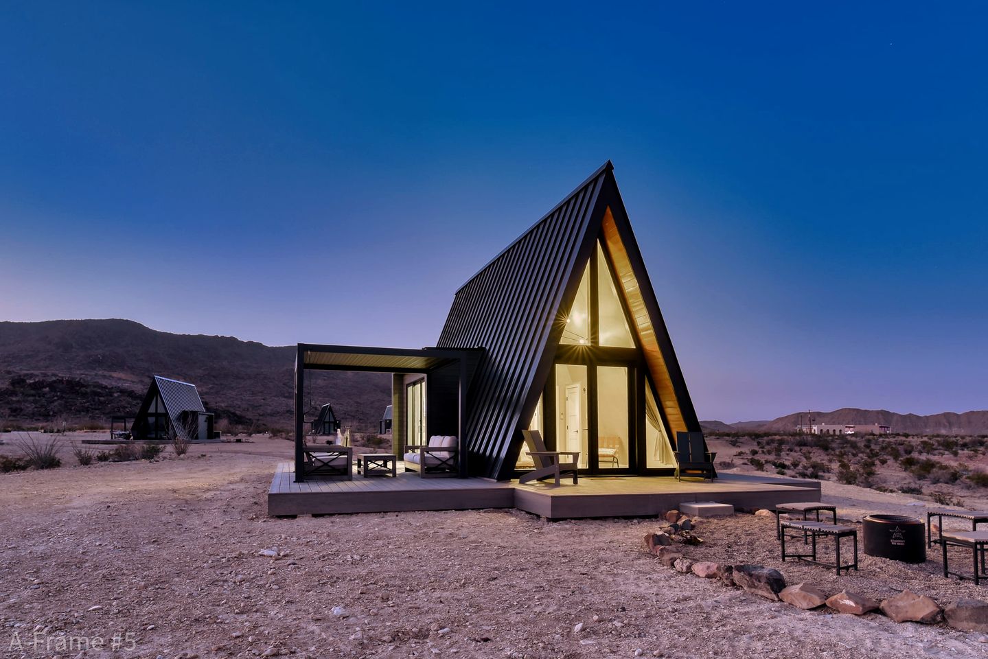 Chic A-Frame with Fire Pit in Terlingua, Texas