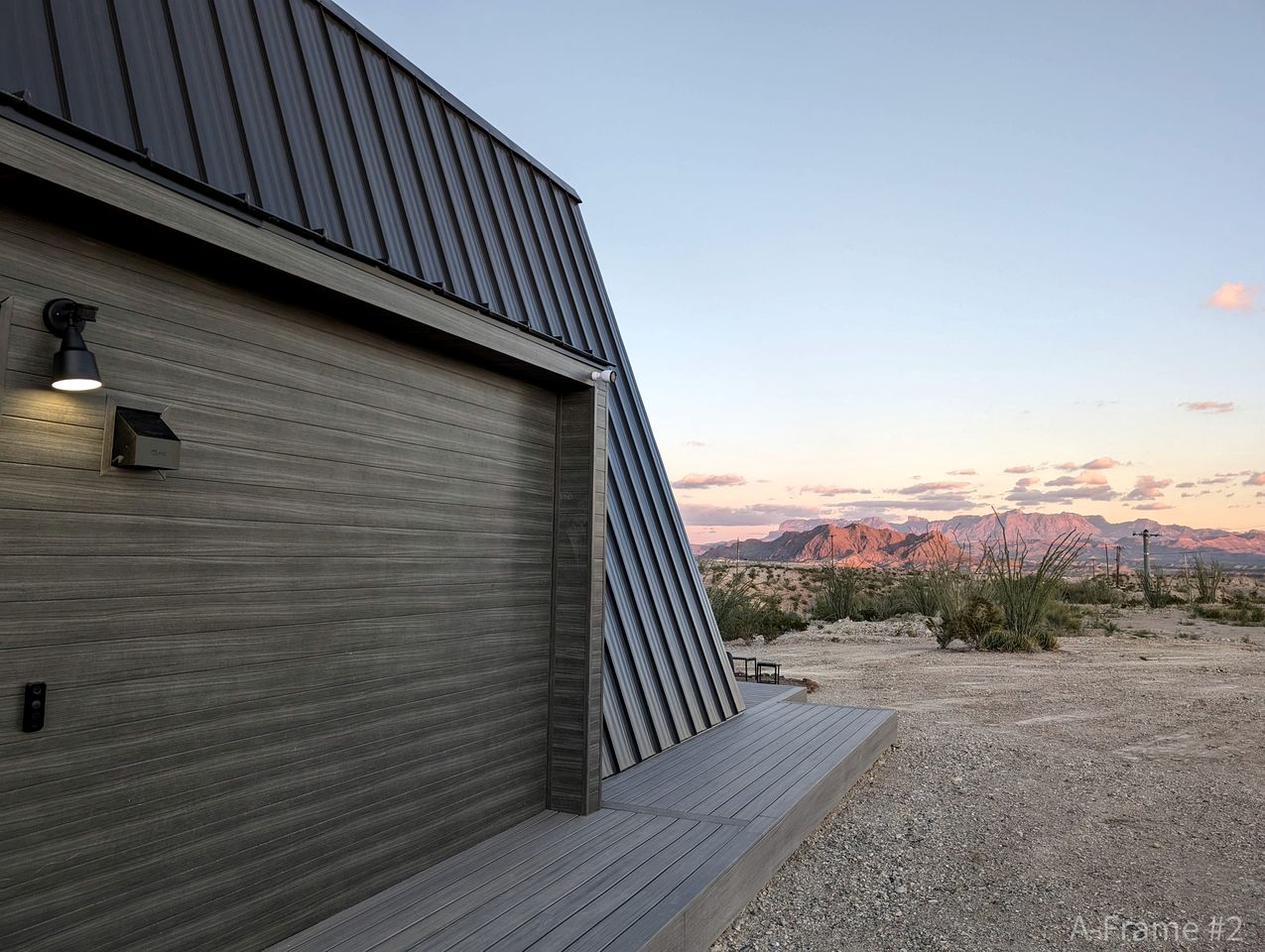 Classy A-Frame Fully Equipped in Terlingua, Texas