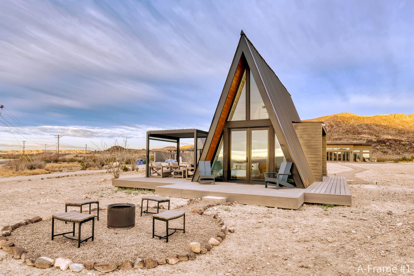 Picturesque A-frame Beautifully Design in Terlingua, Texas