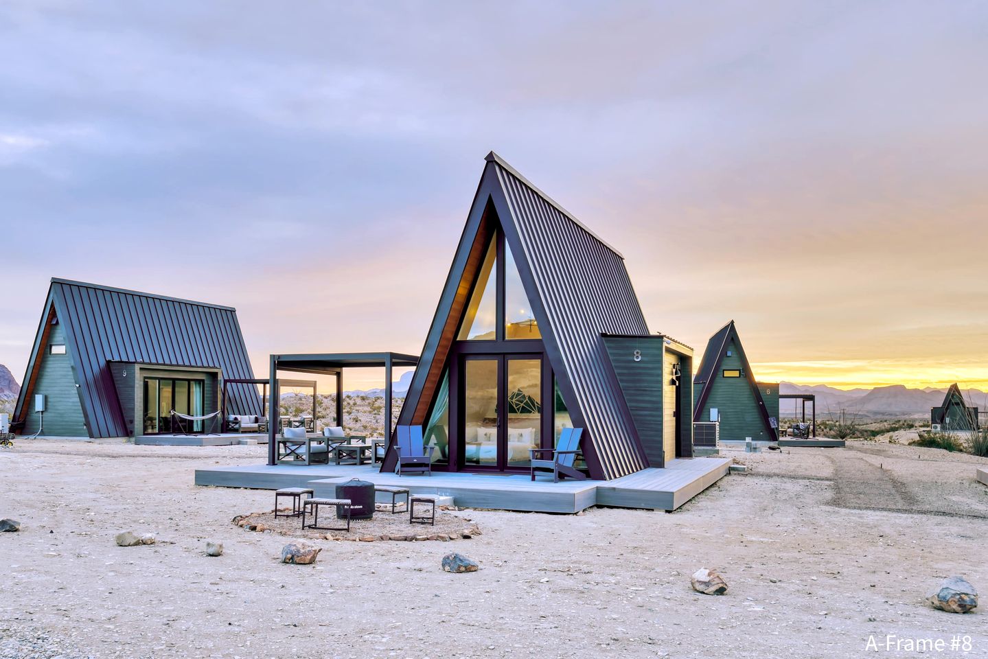 Modern A-Frame Perfect for a Glamping Experience in Terlingua, Texas