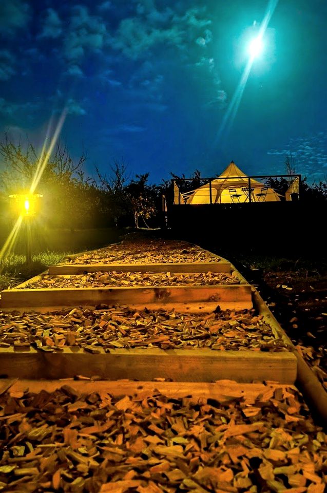 Luminous Lakeside Bell Tent Escape near Rutland Water in Rutland