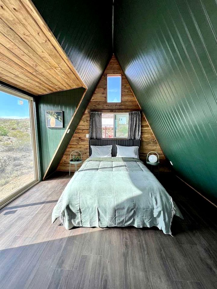 Secluded Desert A-Frame Tiny Home with Exclusive Privacy near Skywalk | Mohave County, Arizona
