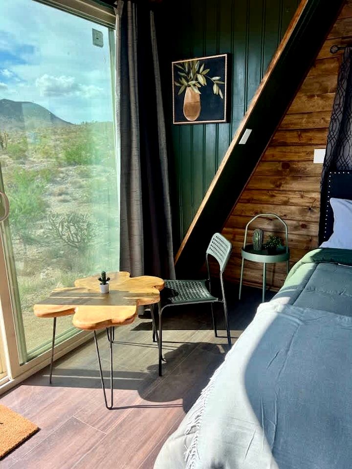 Secluded Desert A-Frame Tiny Home with Exclusive Privacy near Skywalk | Mohave County, Arizona