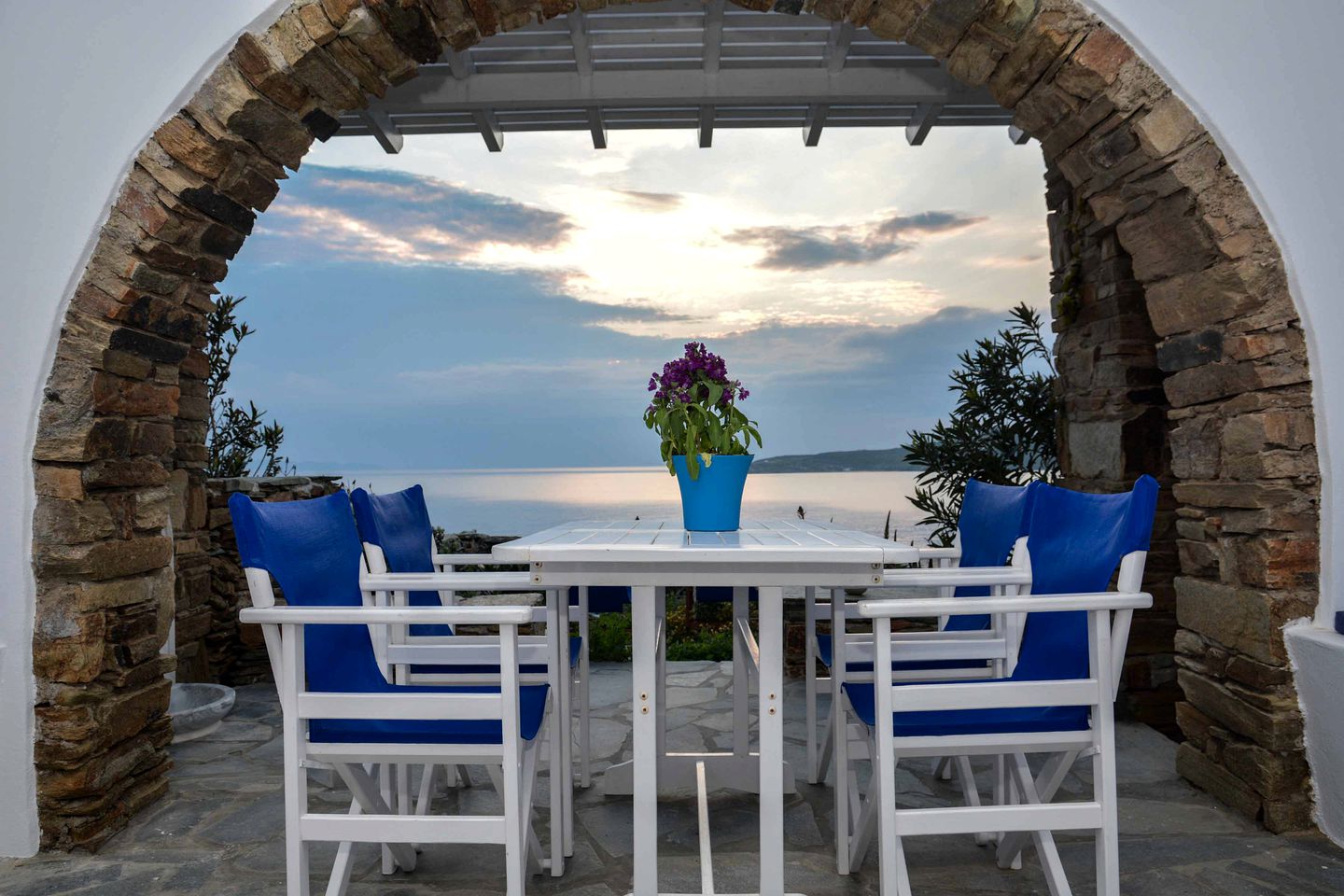 Seaside Cottage Rental with Spectacular Views on the Island of Tinos in Greece
