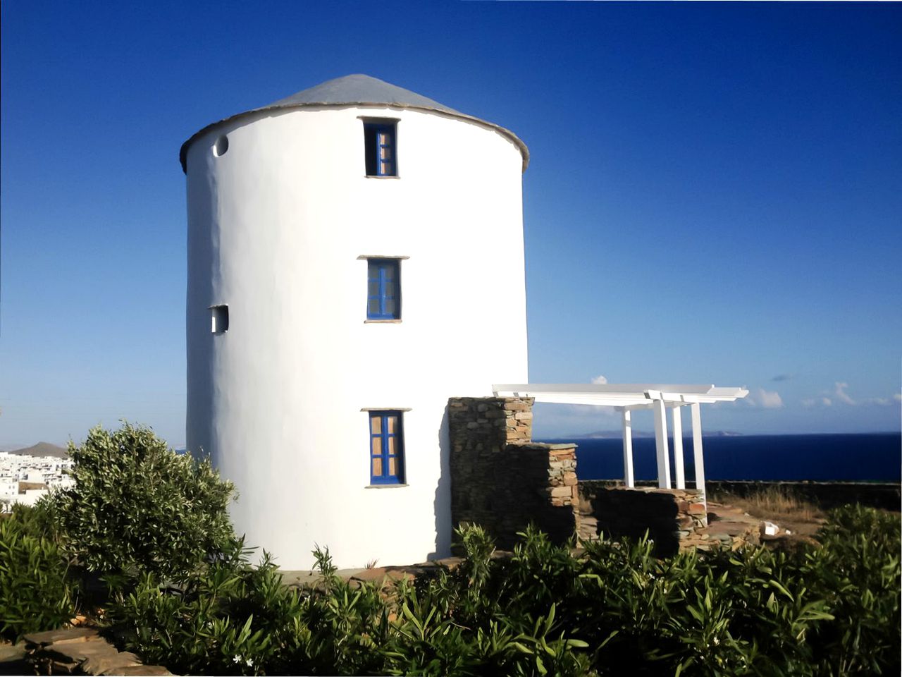 Unique Cottage Rental Inside a Renovated Windmill on the Greek Island of Tinos