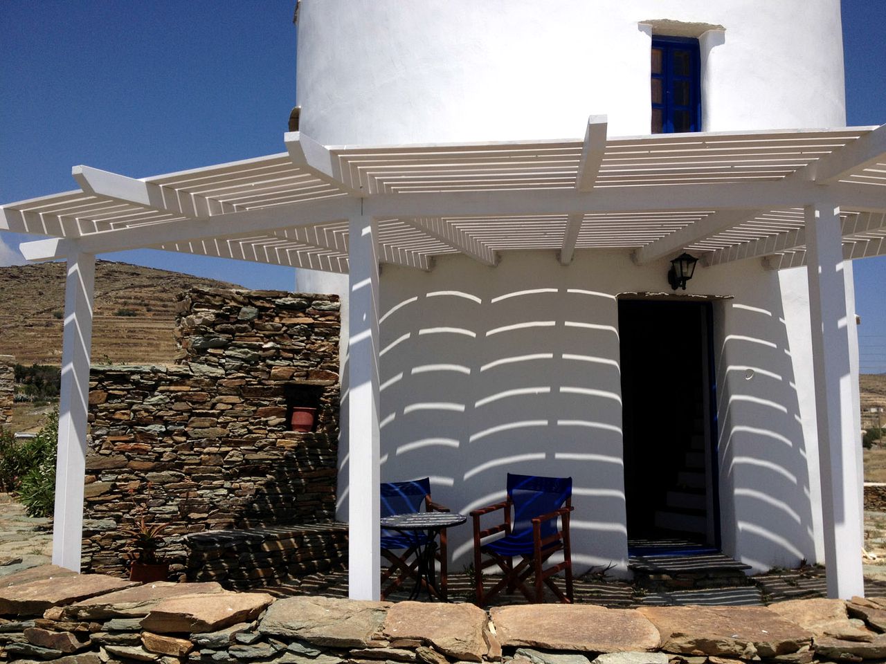 Unique Cottage Rental Inside a Renovated Windmill on the Greek Island of Tinos