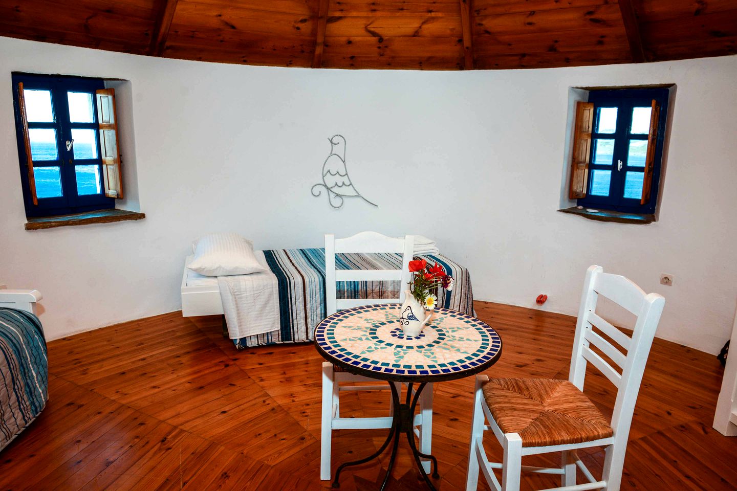 Unique Cottage Rental Inside a Renovated Windmill on the Greek Island of Tinos