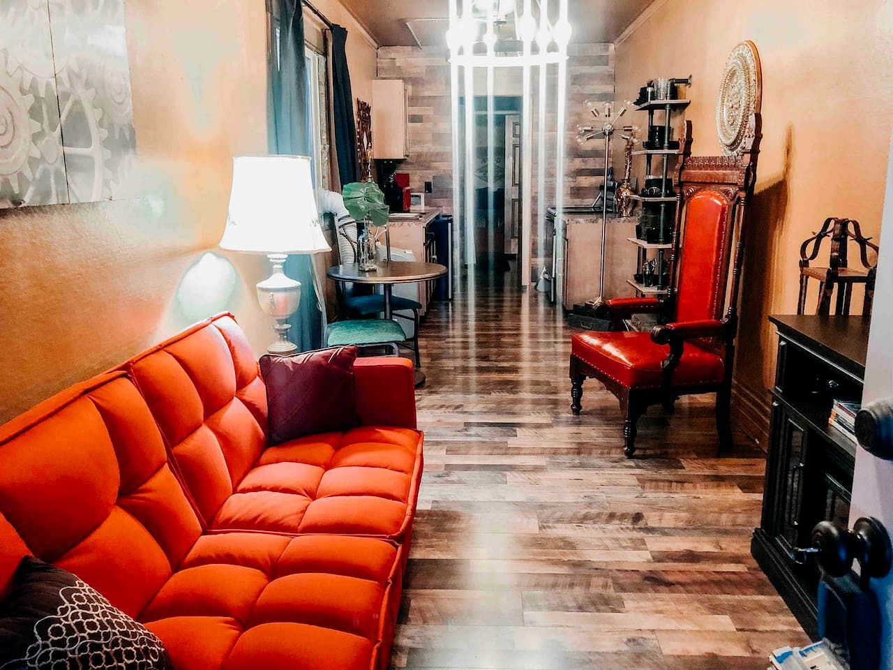 Unique Steampunk Tiny House Rental in Swan Valley, Idaho near Jackson Hole