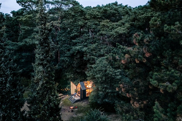 Cozy Glass Cabin with Stargazing Experience near De Merode Nature Park in Westerlo, Flanders