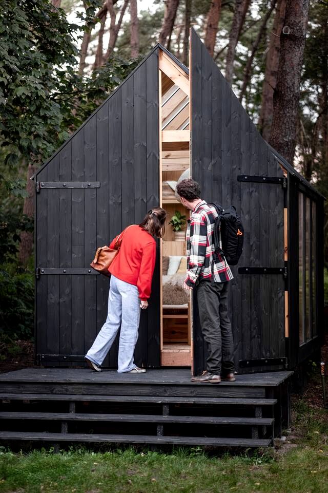 Cozy Glass Cabin with Stargazing Experience near De Merode Nature Park in Westerlo, Flanders