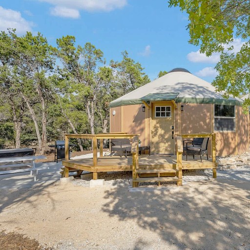 Rustic Western Cabin with Loft & Hot Tub Located Near Canyon Lake, Texas