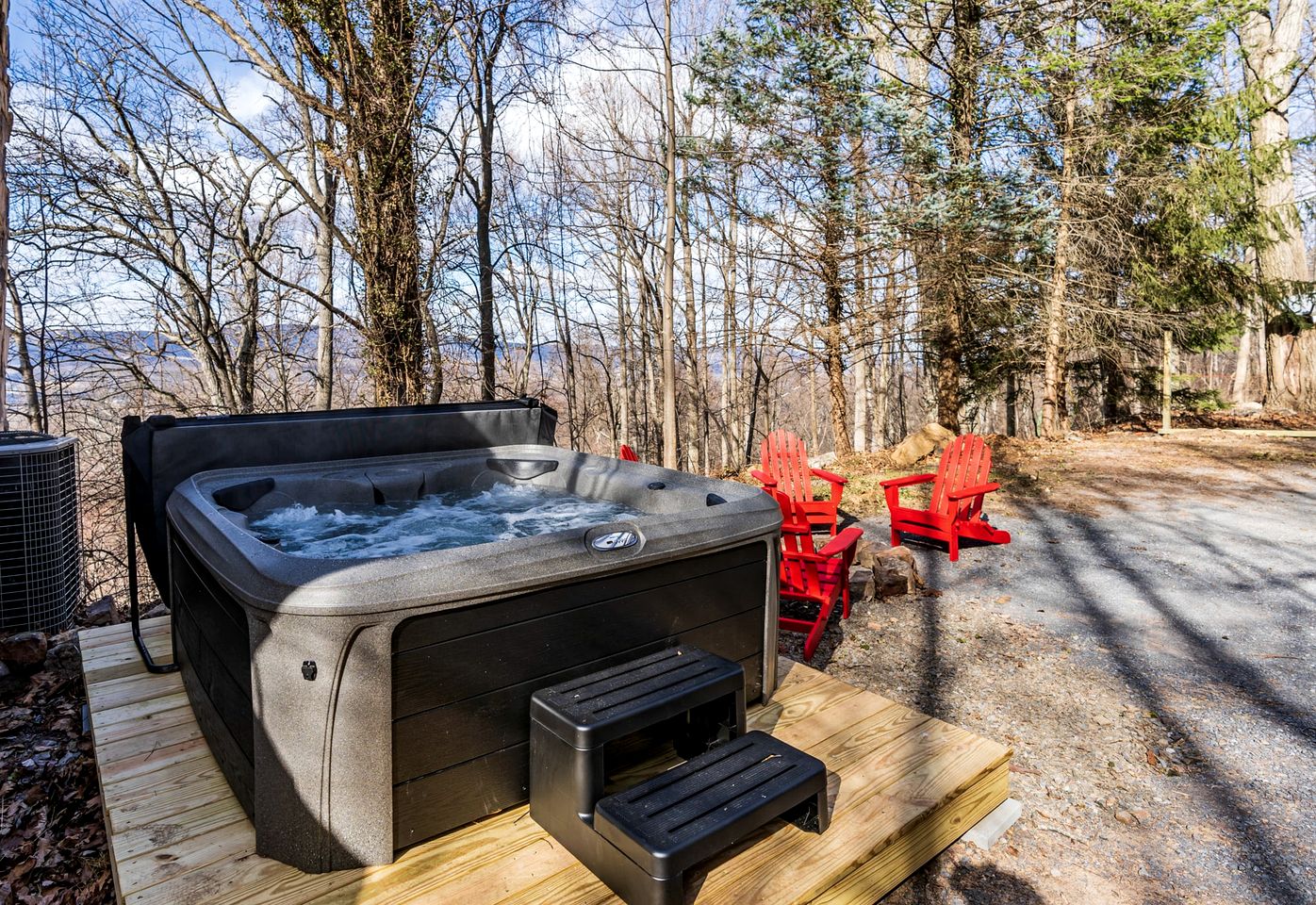 Stone Cabin with Amazing Views, Hot Tub, Fire Pit and Game Room Perfect for Your Gerrardstown, WV Getaway