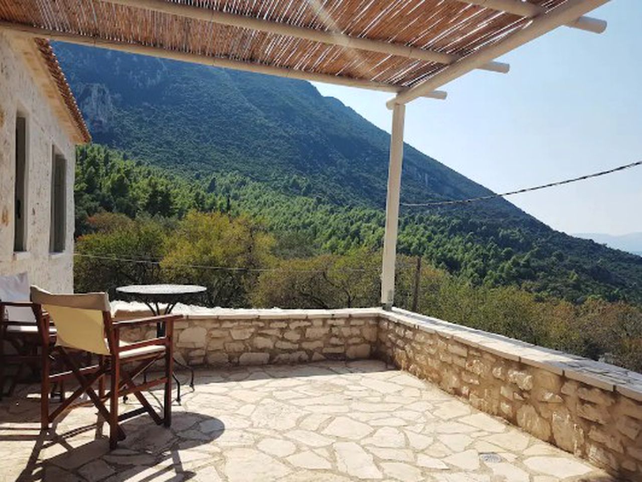 Stone Cottage Rental with Stunning Ocean Views on Kalamos Island, Greece