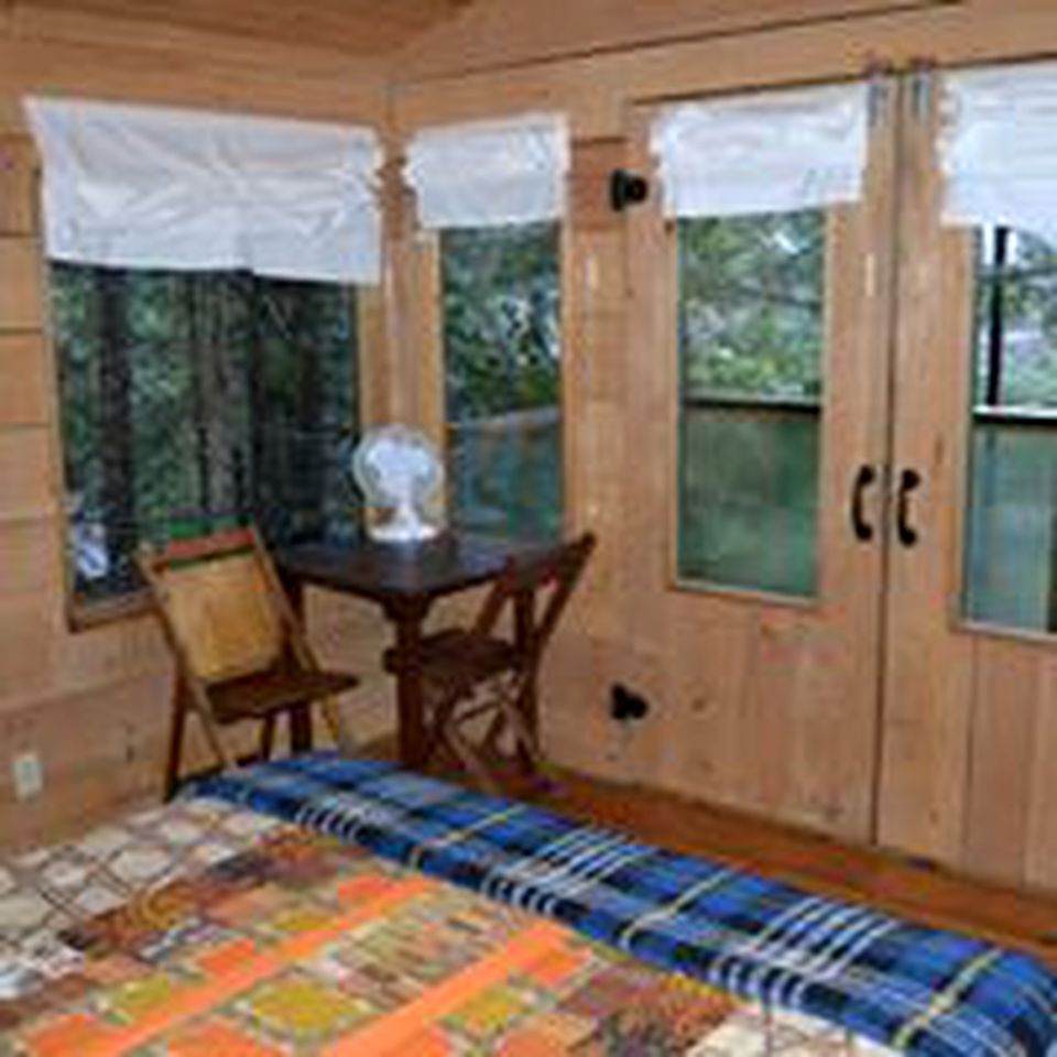 Private Cabin Rental on a Camping Site along the Sunshine Coast, British Columbia