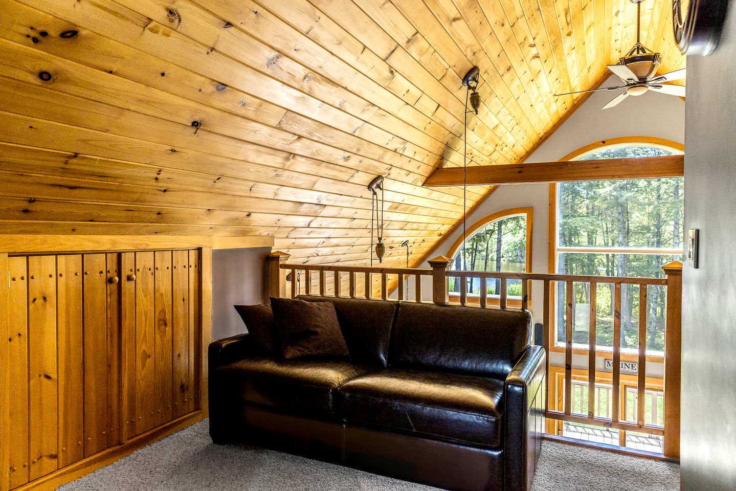 Stunning Cabin Surrounded by Trees and Fire Pit Provided in Bowerbank, Maine