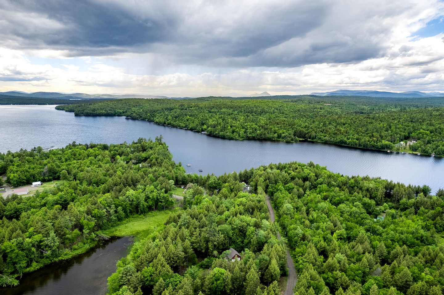 Stunning Cabin Surrounded by Trees and Fire Pit Provided in Bowerbank, Maine