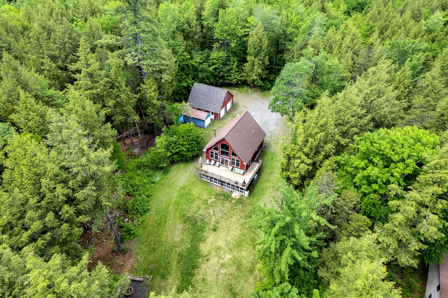 Stunning Cabin Surrounded by Trees and Fire Pit Provided in Bowerbank, Maine