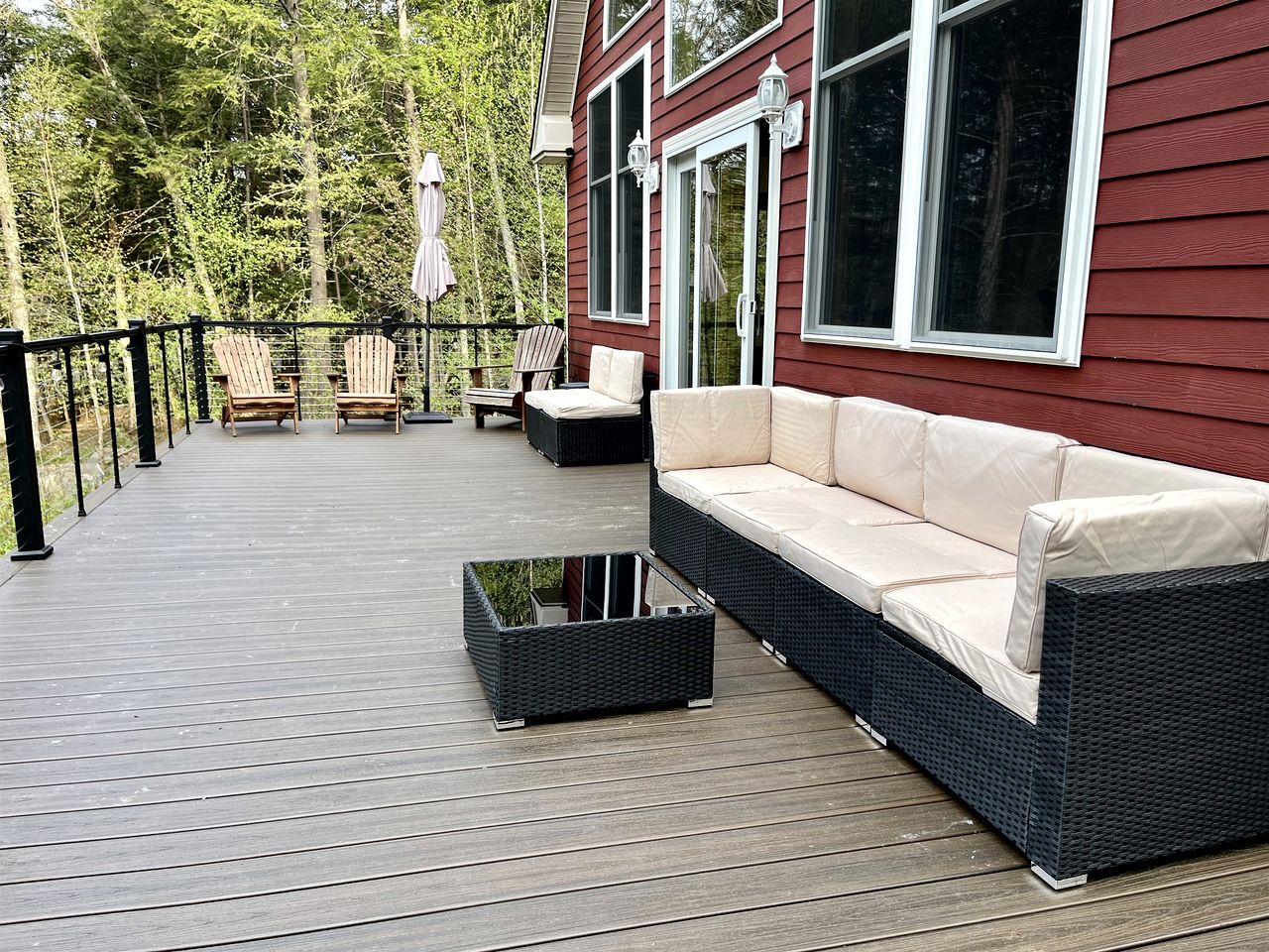 Stunning Cabin Surrounded by Trees and Fire Pit Provided in Bowerbank, Maine