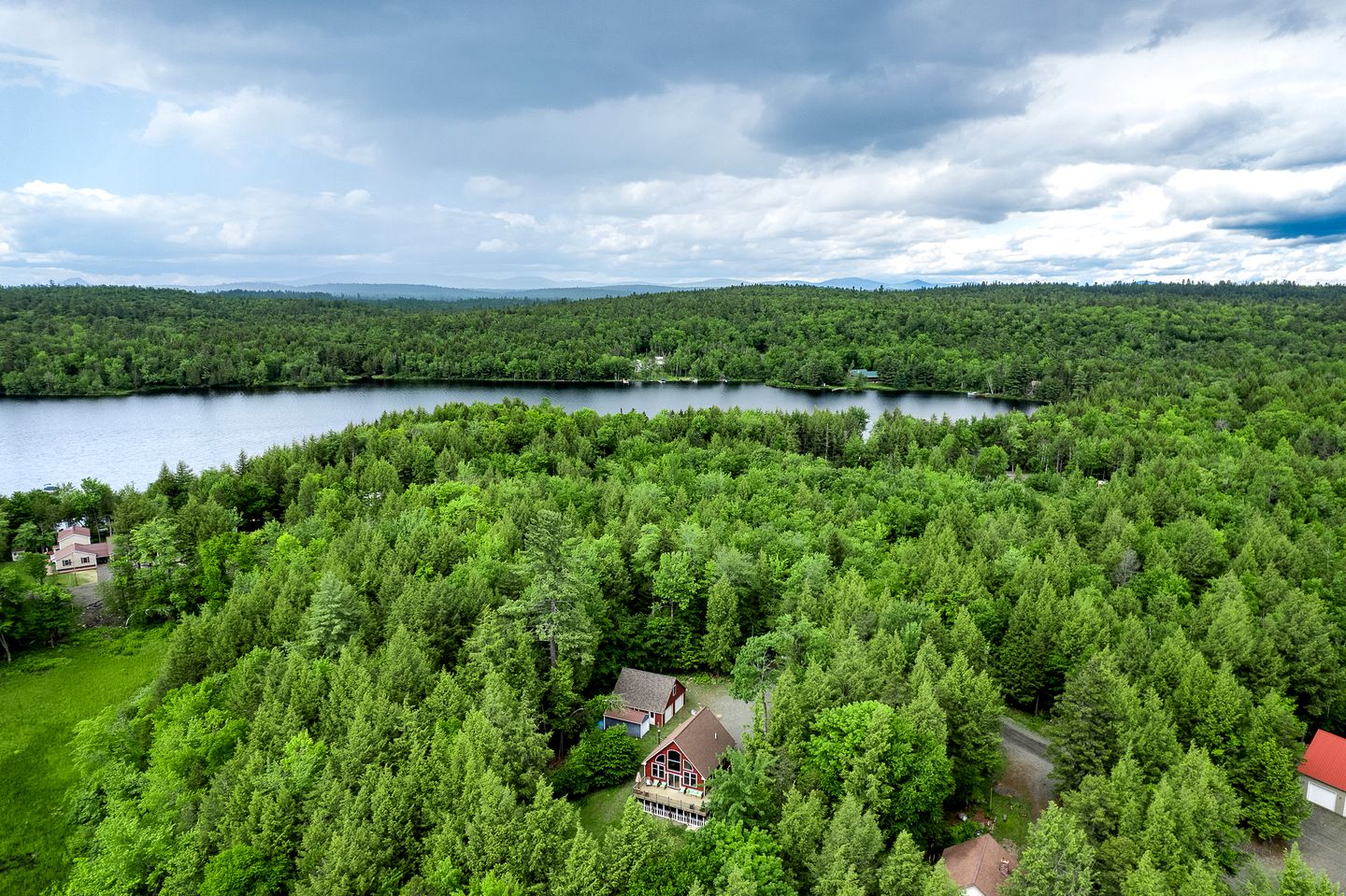 Stunning Cabin Surrounded by Trees and Fire Pit Provided in Bowerbank, Maine