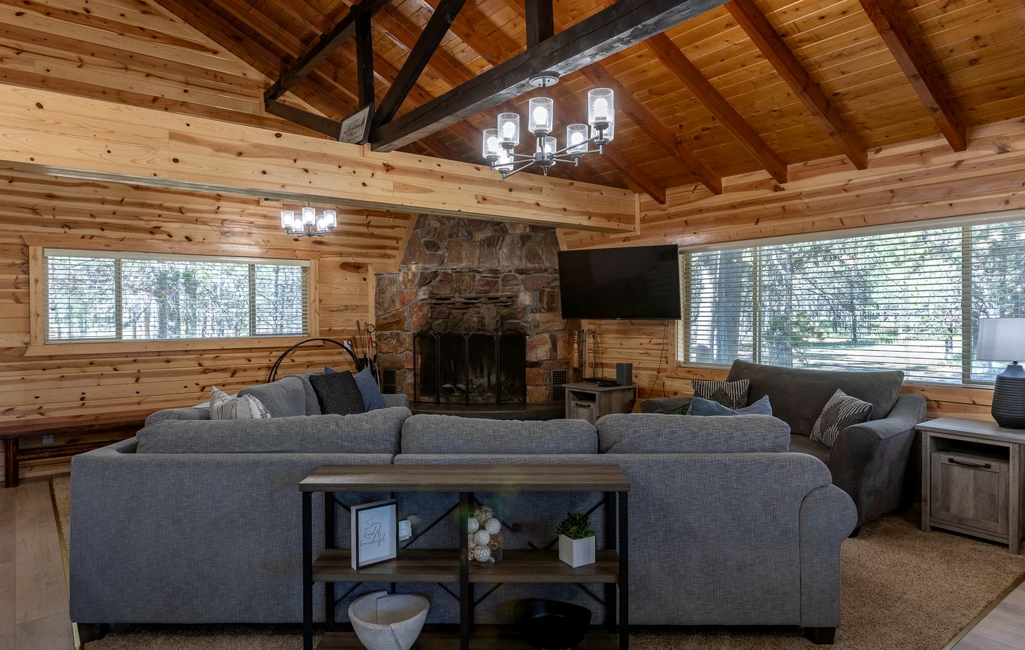 Spacious Riverfront Cabin with Hot Tub and Trail Access Near Outdoor Adventures in Island Park, Idaho