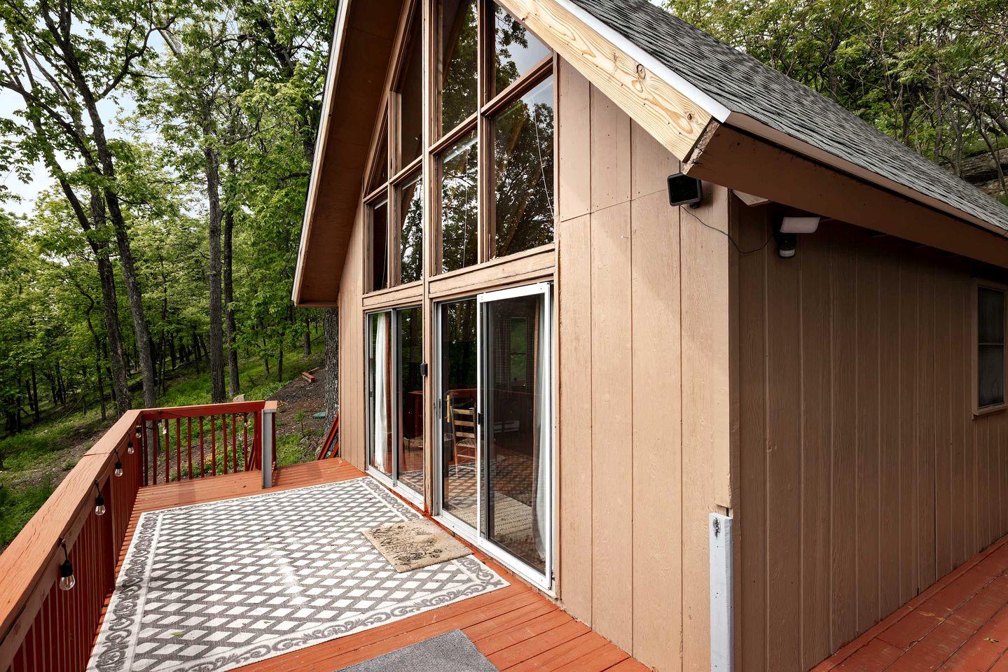 Rustic-Modern Chalet w/ Fire Pit, Deck & Views in Slanesville, WV