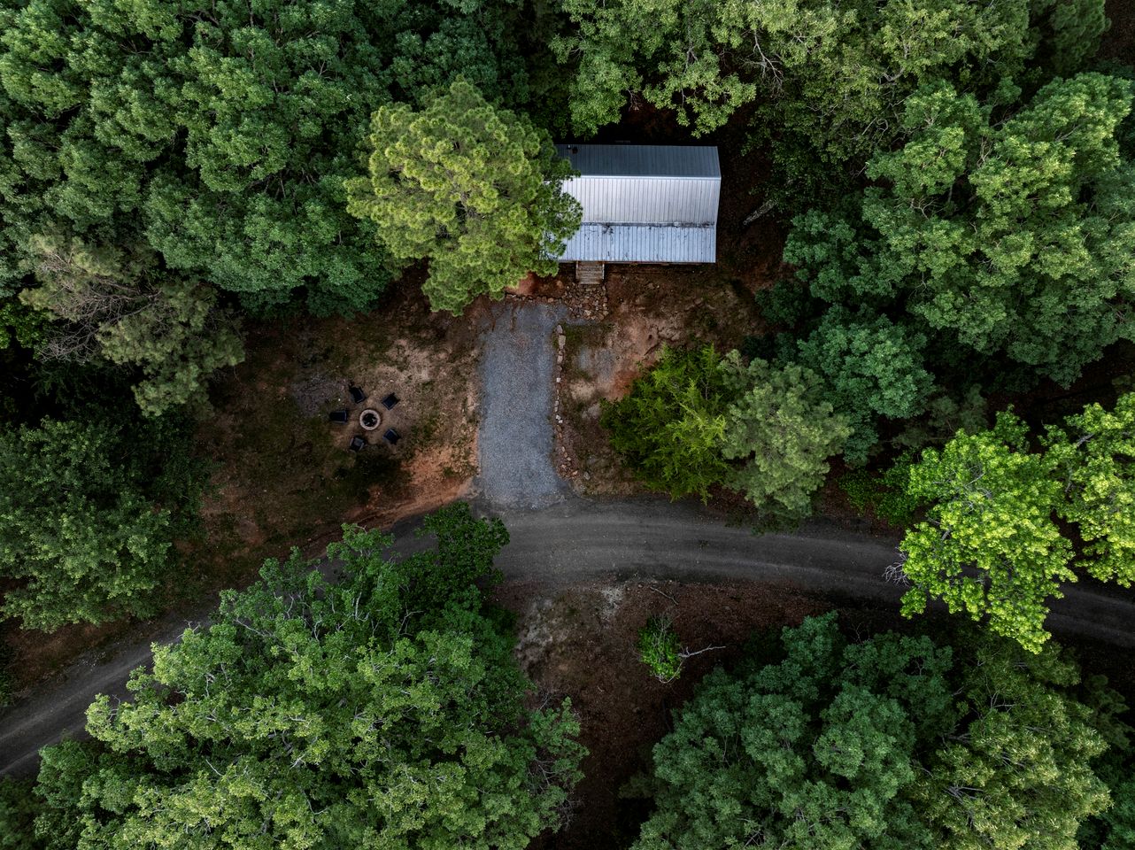 Stunning Riverfront Log Cabin Nestled Amidst Trees in Nashoba, Oklahoma